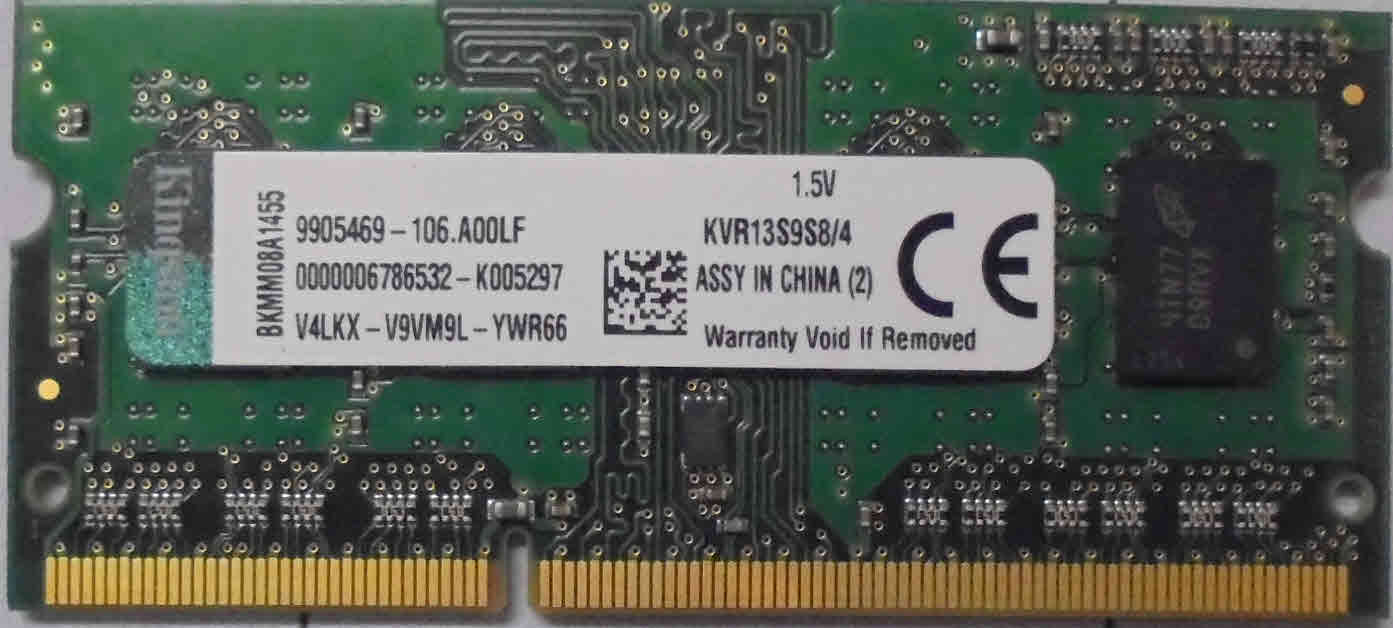 4GB 2Rx8 KVR13S9S8 Kingston