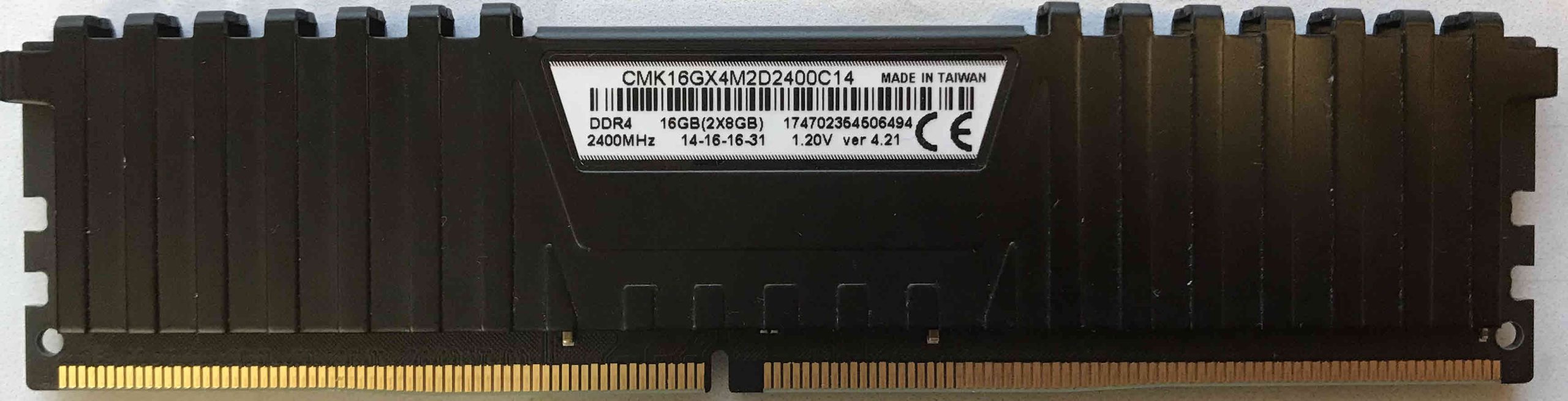 8GB 2Rx8 PC4-2400 Corsair