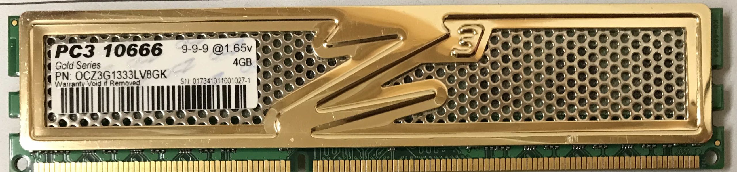 4GB 2Rx8 PC3-10600U OCZ