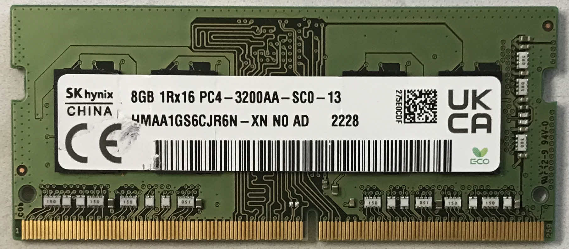 8GB 1Rx16 PC4-3200AA-SC0-13 SKhynix – Arbeitsspeicher RAM