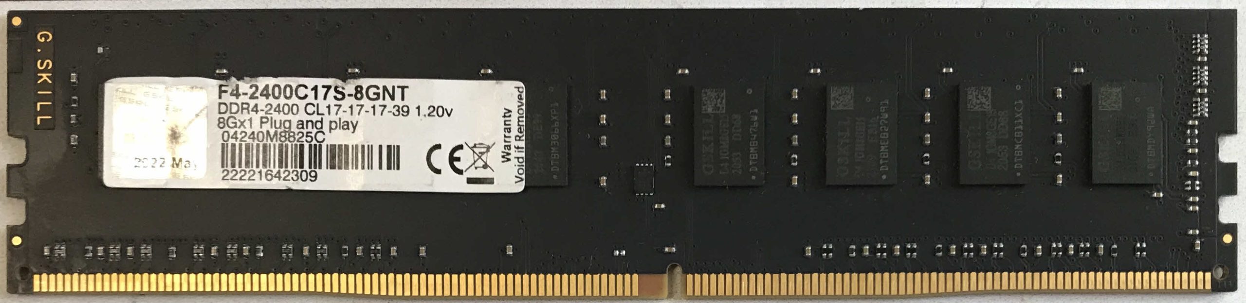 8GB 1Rx8 PC4-2400 G.Skill