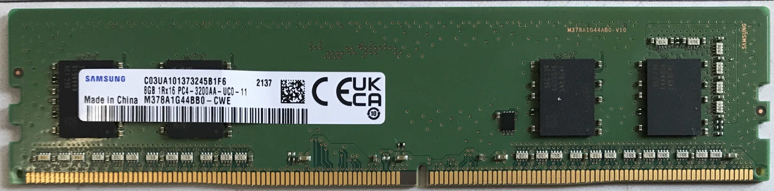 8GB 1Rx16 PC4-3200AA-UC0-11 Samsung