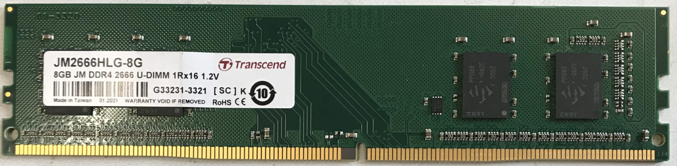 8GB 1Rx8 PC4-2666 Transcend